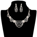 Draped Rhinestone Necklace