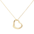 Metal Heart Cut out Pendant Necklace