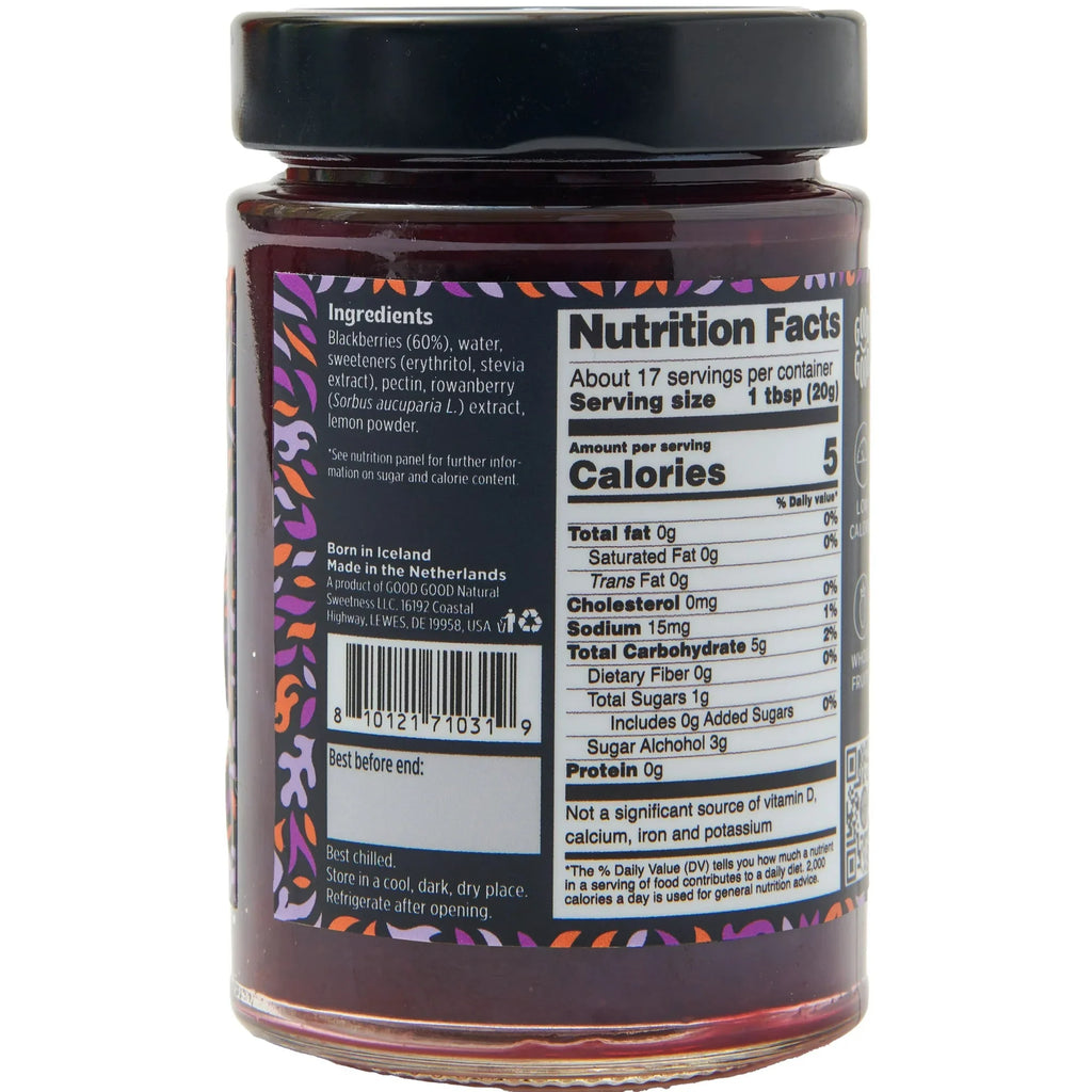 Good Good Blackberry Jam, Case of 6 (12 oz Each)