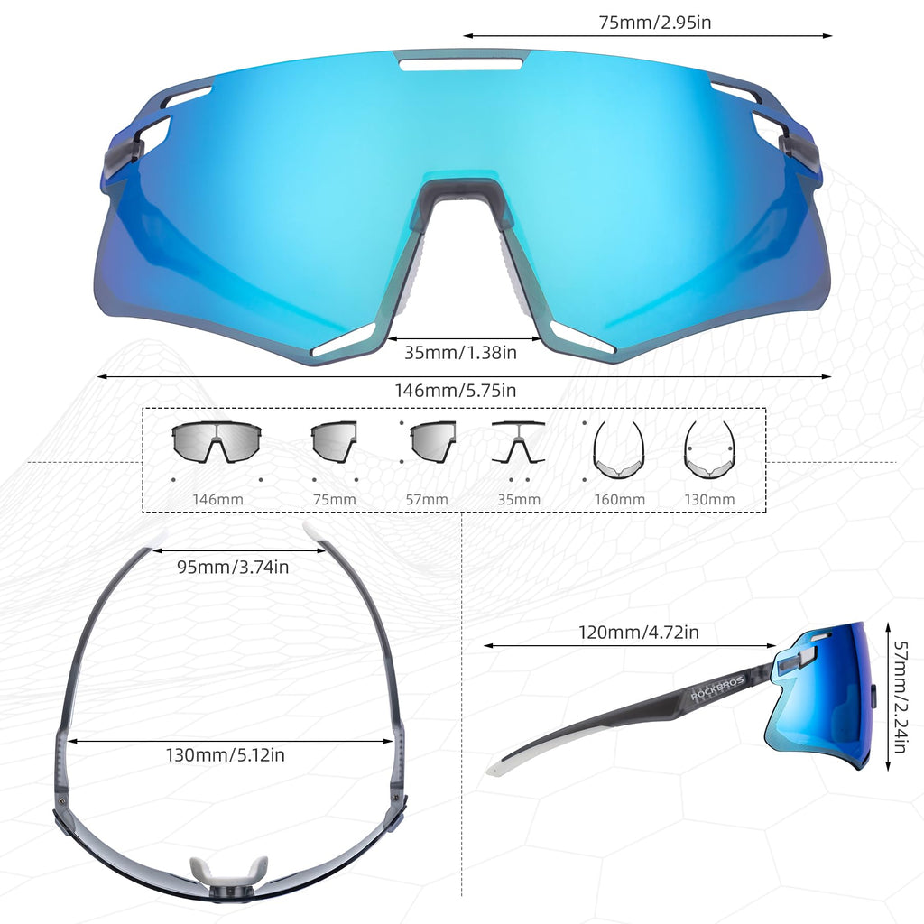 Men's Anti-Blue Light MTB Cycling Sunglasses