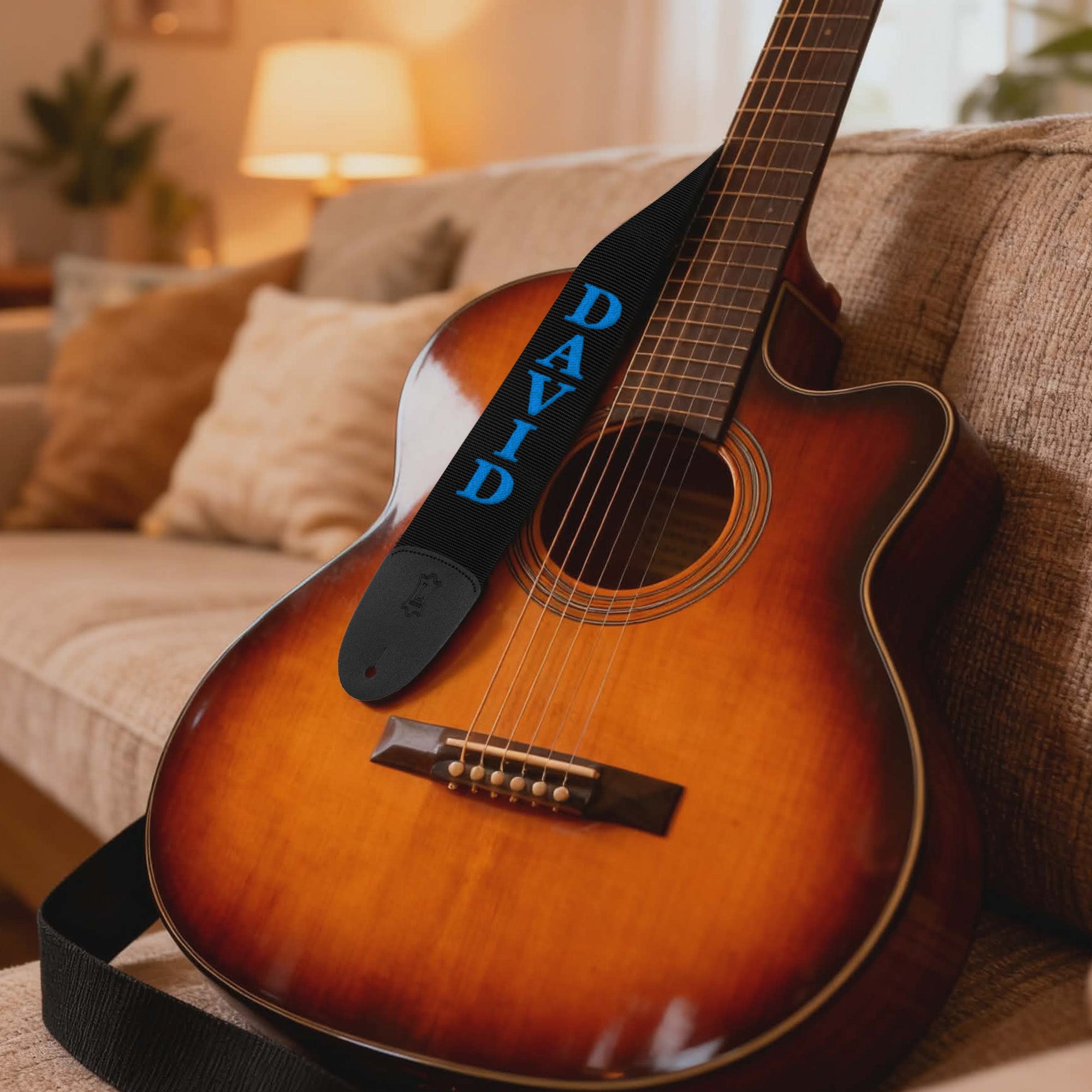 Personalized Guitar Strap for Bass, Electric & Acoustic Guitar