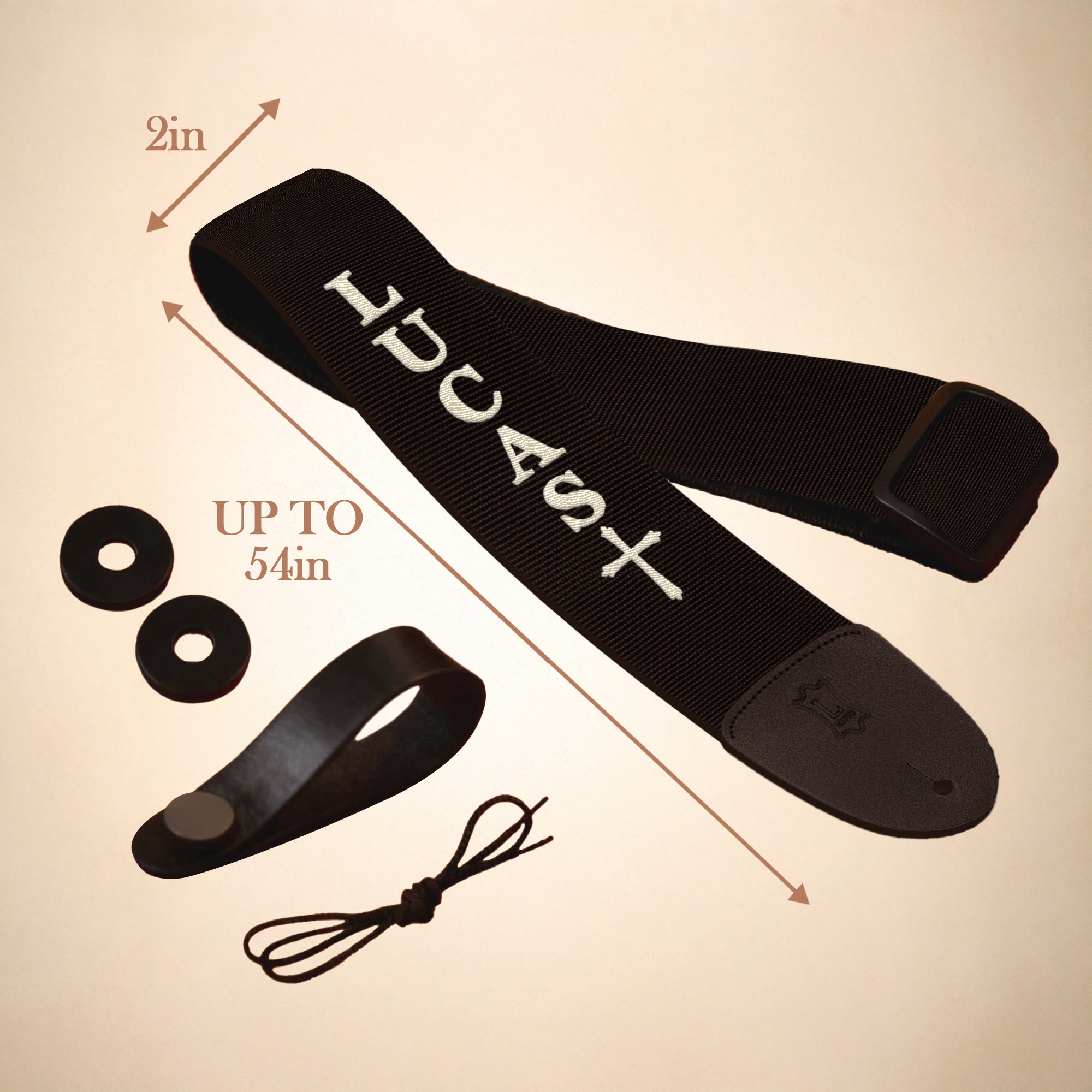 Personalized Guitar Strap for Bass, Electric & Acoustic Guitar