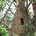 Hanging Bird House Natural Fiber Finch Bird Nest Hut Outdoor Cage Shelter Hideaway Bird Nest