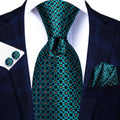 Hi-Tie Black Paisley Silk Tie 8.5cm | 100% Silk Men’s Formal Luxury Necktie for Wedding Business Party