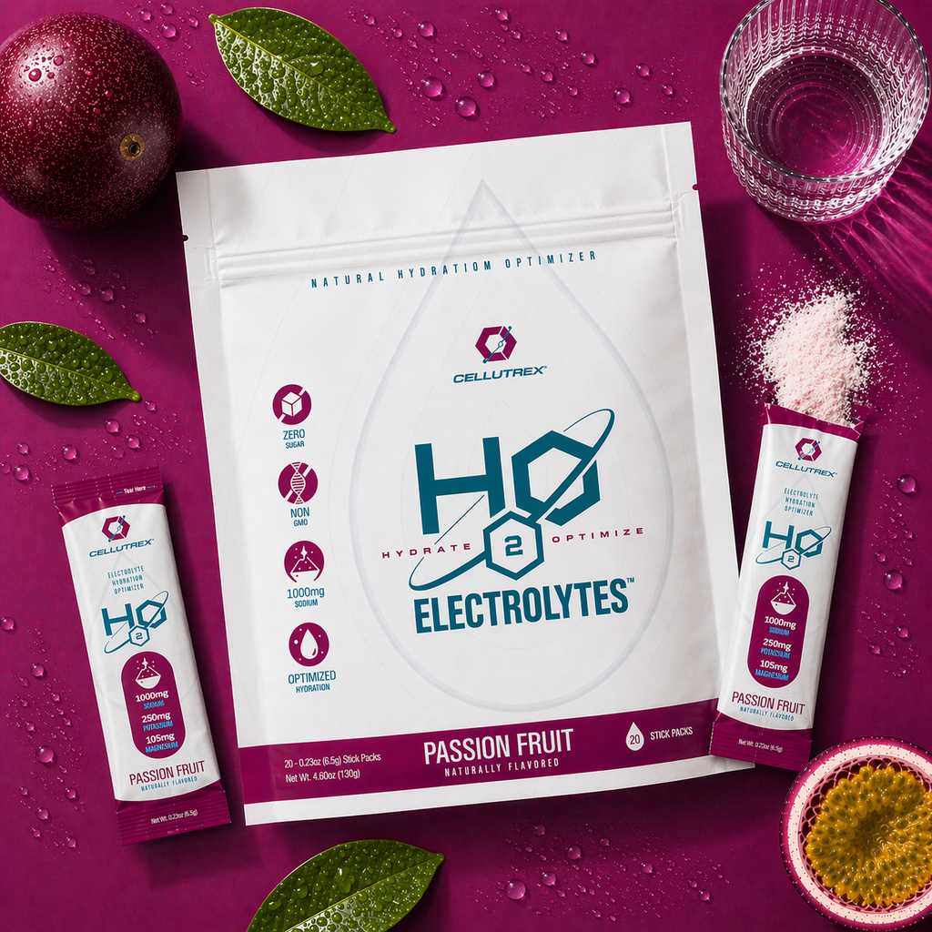 H2O ELECTROLYTES™ - Passion Fruit | Zero Sugar Electrolyte Powder