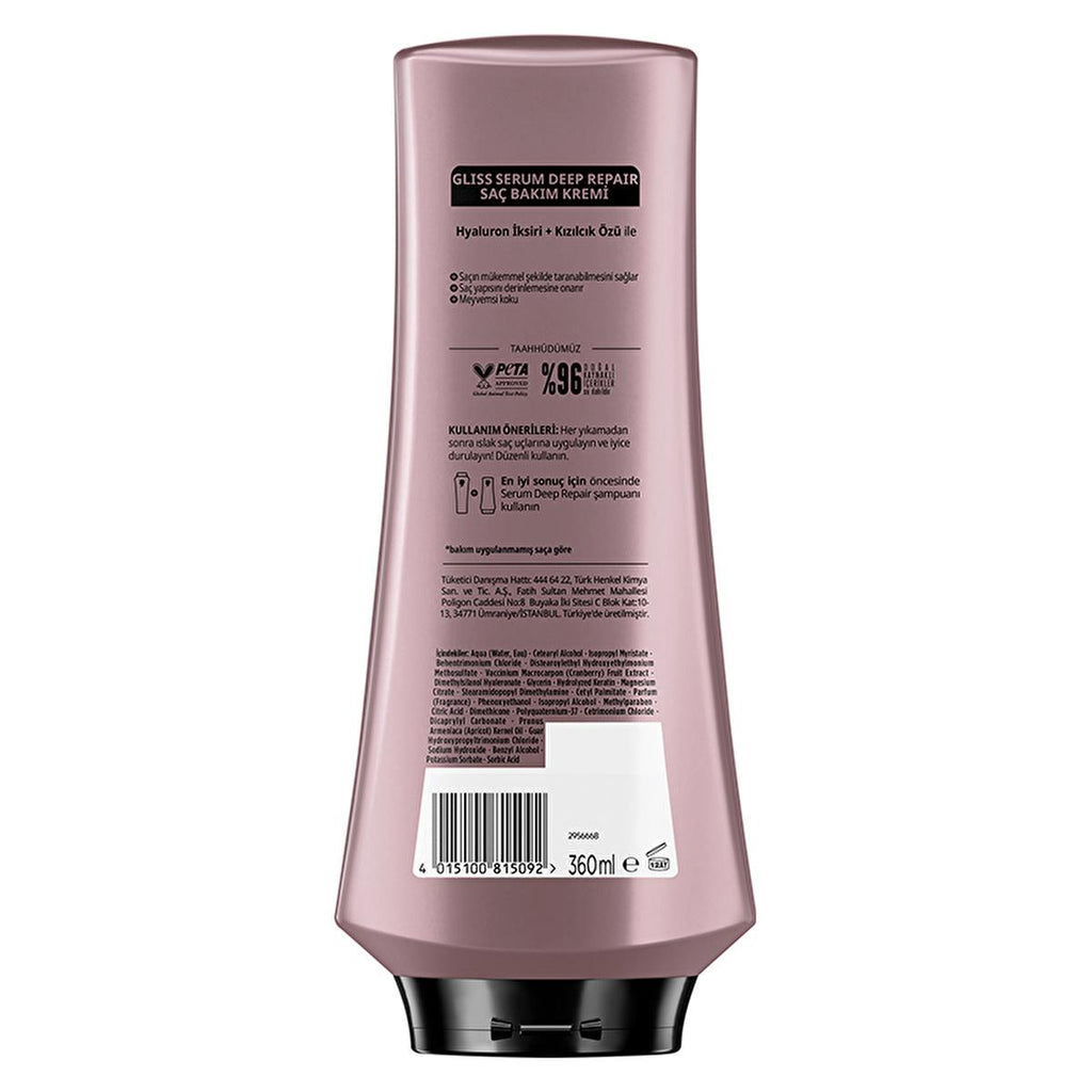 Gliss Deep Repair Hair Conditioner: Revitalize Damaged Hair, Keratin & Amino Protein Serum, Prevents Breakage, Easy Combing