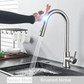 Black Pull Out Sensor Kitchen Faucet Touch Control Faucet 2 Function Mixer For Sink Tap Sprayer Single Handle Mixer Tap
