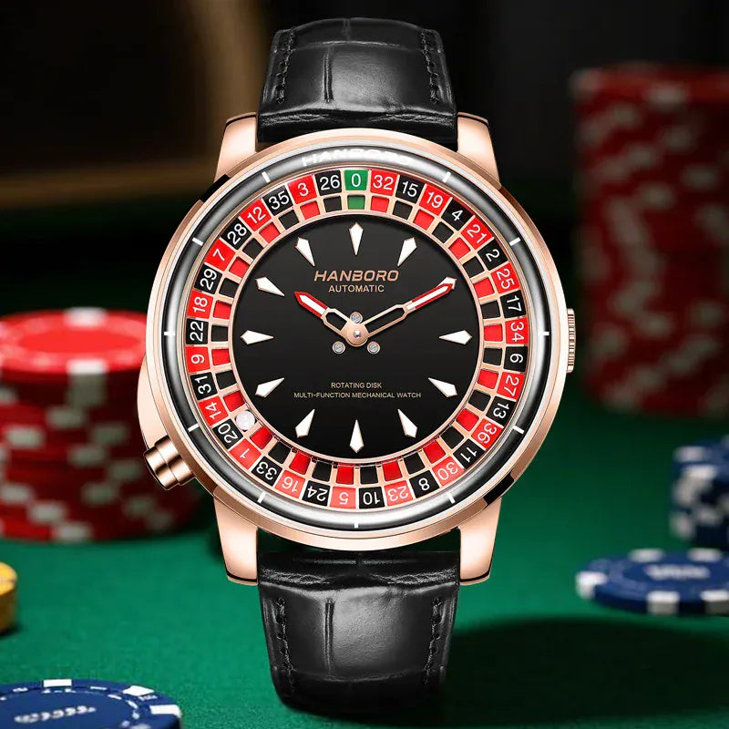 HANBORO Men’s Fully Automatic Mechanical Watch – Model 1001
