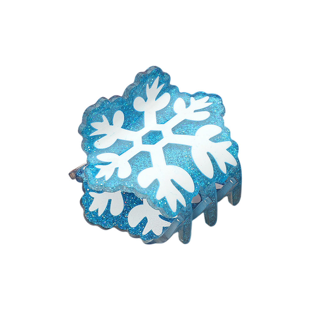 Snowflake Hair Claw Clip