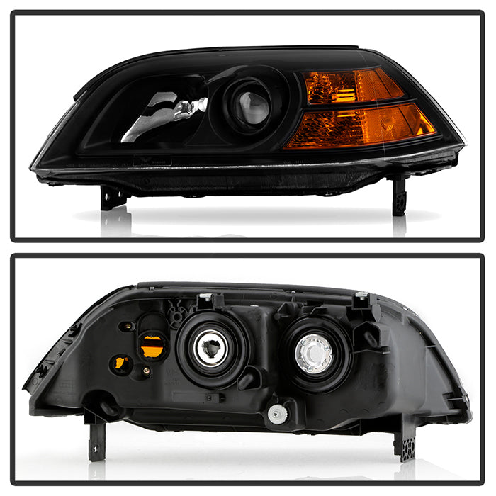 SPYDER Xtune Acura Mdx 2004-2006 Crystal Headlights Black HD-JH-AMDX04-AM-BK 9026195