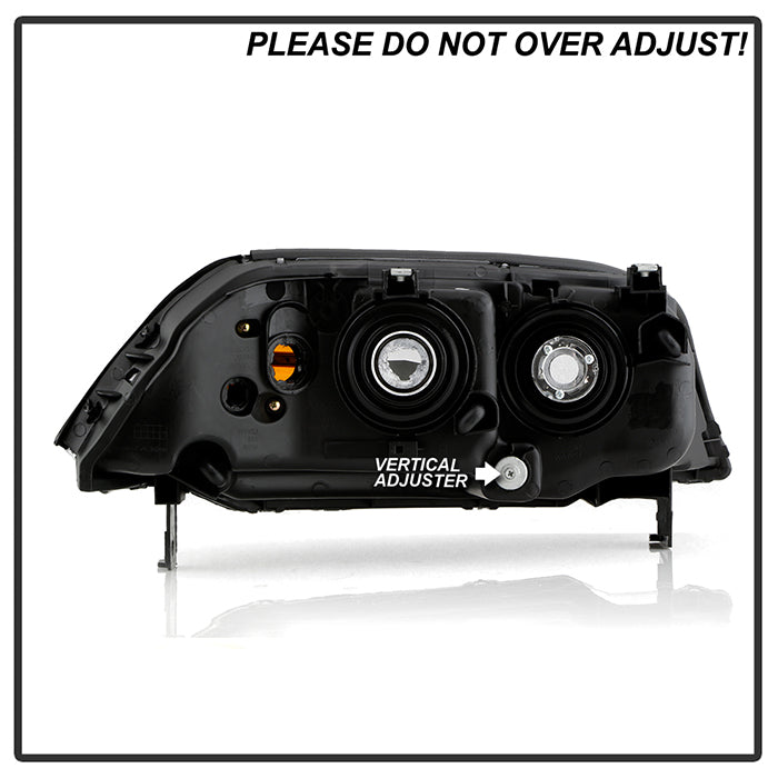 SPYDER Xtune Acura Mdx 2004-2006 Crystal Headlights Black HD-JH-AMDX04-AM-BK 9026195