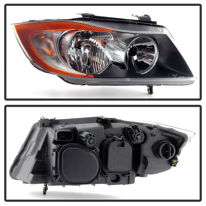 SPYDER xTune BMW E90 06-08 Sedan Halogen Model only Passenger Side Headlight -OEM Right HD-JH-BE90-H-OE-R 9035067