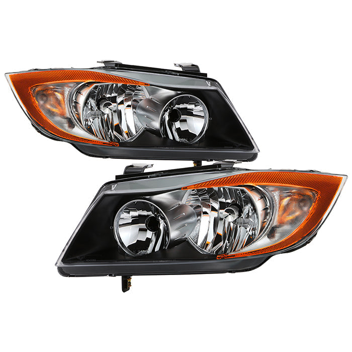 SPYDER 06-08 BMW E90 Sedan Halogen Model Only  OEM Style Headlights - Right and Left 9050015