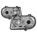 SPYDER xTune 05-10 Chrysler 300C (Excl 300/SRT-8) Halogen Projection Headlights - Chrome (HD-JH-C300C-C) 9044052