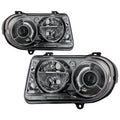 SPYDER Xtune Chrysler 300C w/ Halogen Projection Style Only 05-10 Headlights Smoked HD-JH-C300C-SM 9026591