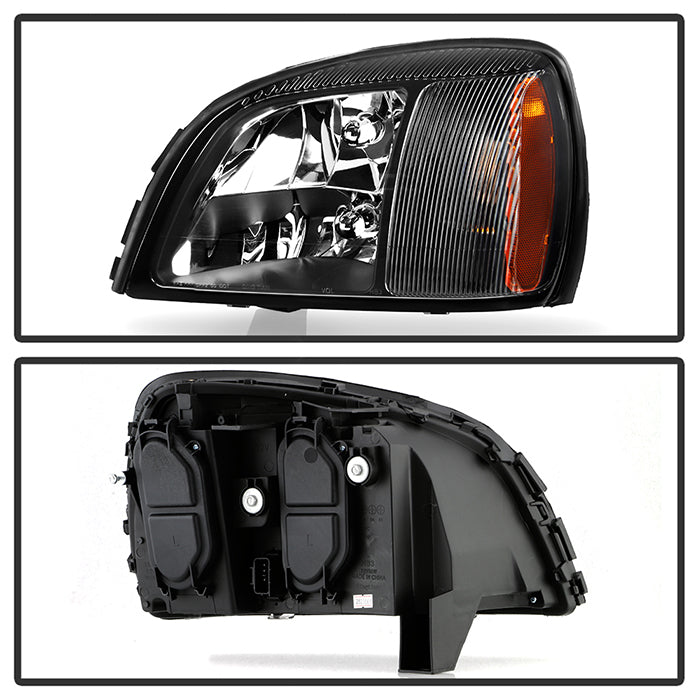 SPYDER Xtune Cadillac Deville 2000-2005 Crystal Headlights Black HD-JH-CADDEV00-AM-BK 5079824