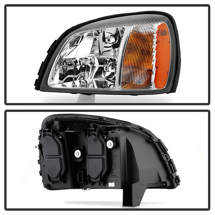 SPYDER Xtune Cadillac Deville 2000-2005 Crystal Headlights Chrome HD-JH-CADDEV00-AM-C 5079817