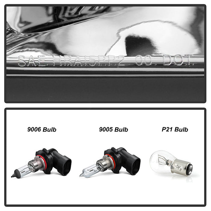 SPYDER Xtune Cadillac Deville 2000-2005 Crystal Headlights Chrome HD-JH-CADDEV00-AM-C 5079817
