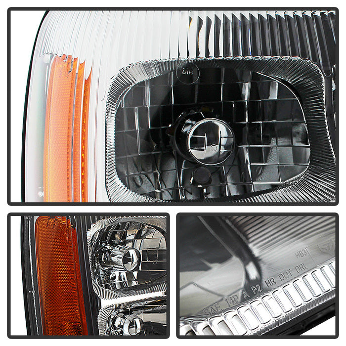 SPYDER Xtune Cadillac Escalade Hid Model Only 2003-2006 OEM Style Headlights Chrome HD-JH-CAES03-HID-C 9029608