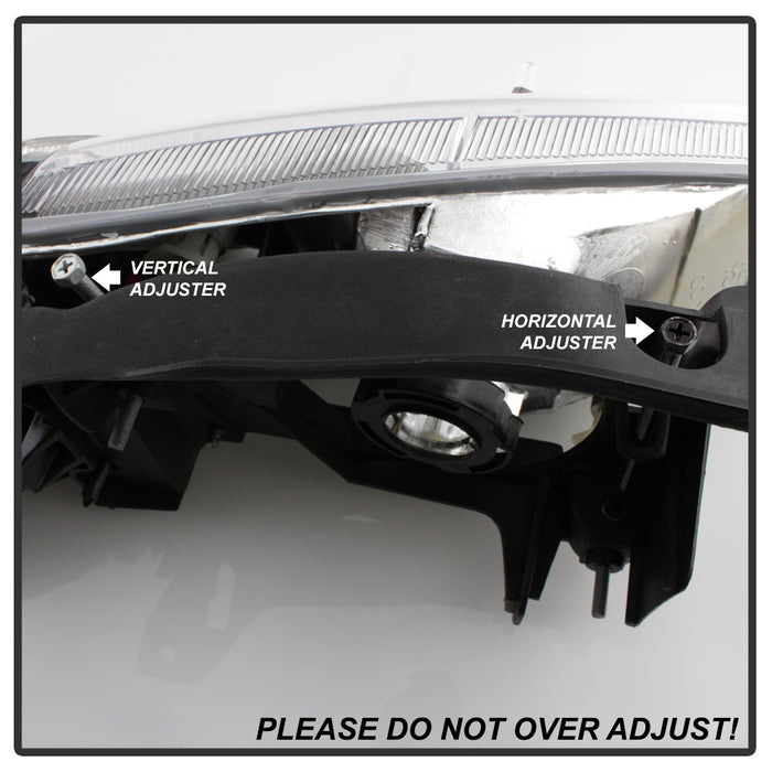 SPYDER xTune Chevy Cavalier 00-02 Corner Lamp & Headlights 4pcs set-Black HD-JH-CCAV00-SET-BK 9036705