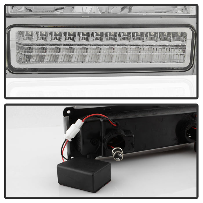 SPYDER Xtune 92-94 Blazer Full Size Corner/LED Bumper Headlights Chrome HD-JH-CCK88-LED-AM-C-SET 5069559