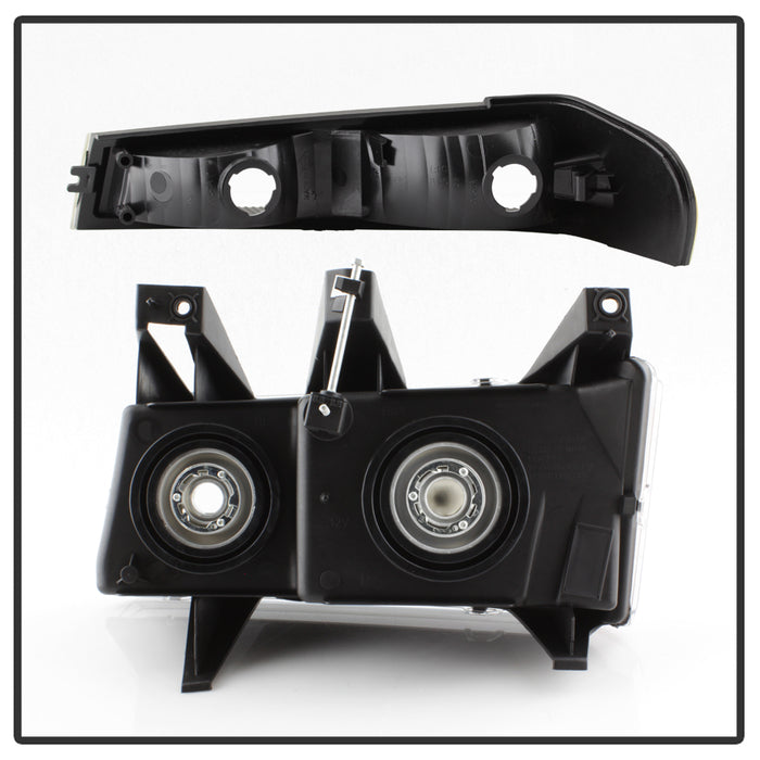 SPYDER Xtune Chevy Colorado 04-12 OEM Headlights w/ Bumper Lights Black HD-JH-CCOL04-SET-BK 9032110