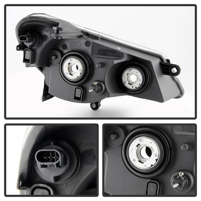 SPYDER Xtune Chrysler Sebring 07-10 OEM Style Headlights Black HD-JH-CHRSE07-BK 9029646