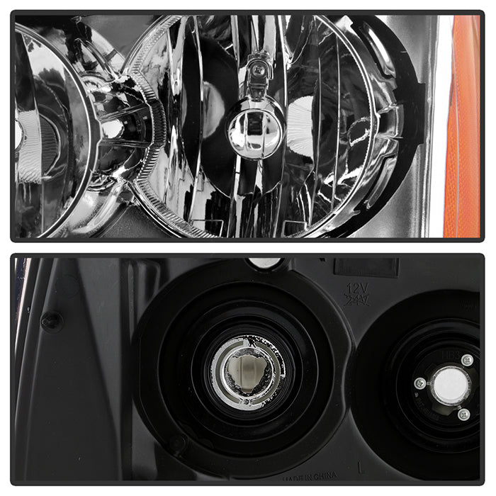 SPYDER Xtune Chevy Suburban 1500/2500 07-14 Crystal Headlights Chrome HD-JH-CSUB07-AM-C 9022760