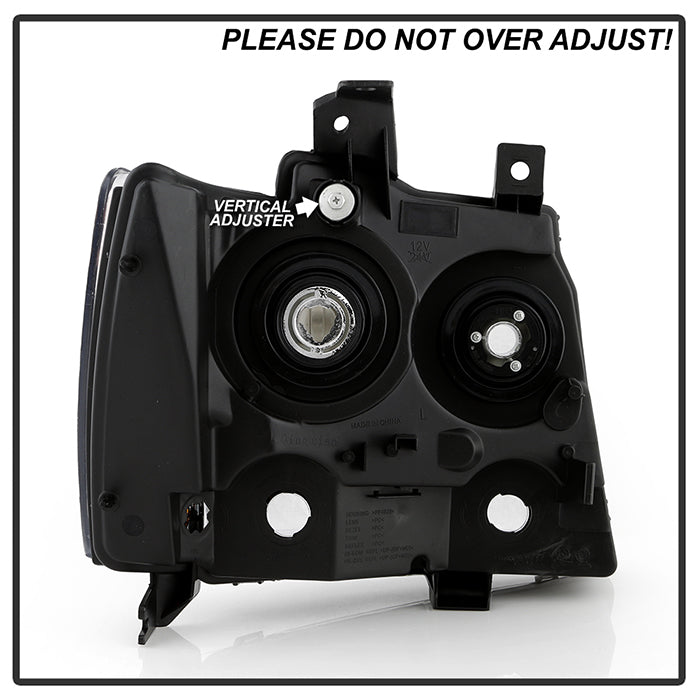 SPYDER Xtune Chevy Suburban 1500/2500 07-14 Crystal Headlights Chrome HD-JH-CSUB07-AM-C 9022760