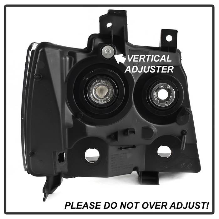 SPYDER xTune 07-14 Chevrolet Avalanche Driver Side Headlights - OEM Left HD-JH-CSUB07-OE-L 9043420