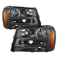 SPYDER Xtune Chevy Trailblazer 02-09 Crystal Headlights Black HD-JH-CTB02-AM-BK 9023538