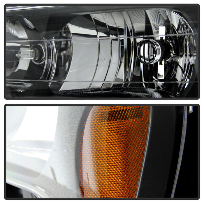 SPYDER Xtune Chevy Trailblazer 02-09 Crystal Headlights Black HD-JH-CTB02-AM-BK 9023538