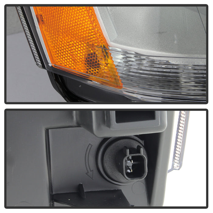 SPYDER xTune 08-14 Dodge Avenger Passenger Side Headlight - OEM Right (HD-JH-DA08-OE-R) 9038143