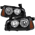 SPYDER xTune Dodge Charger 05-10 (Non-HID) OEM Style Headlights w/ Corner 4pcs - Black HD-JH-DCH05-SET-BK 9040160