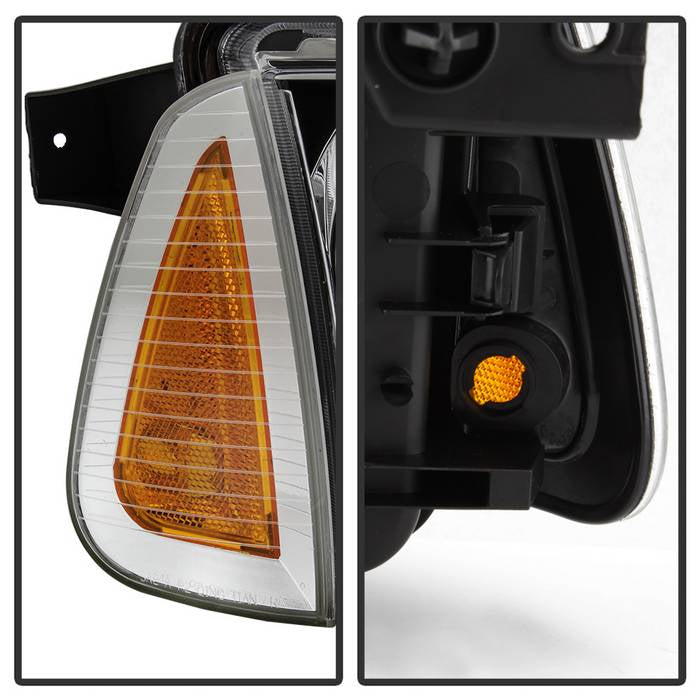 SPYDER xTune 05-10 Dodge Charger 4pc OEM Style Halogen Headlights w/Corner - Chrome (HD-JH-DCH05-SET-C) 9042393