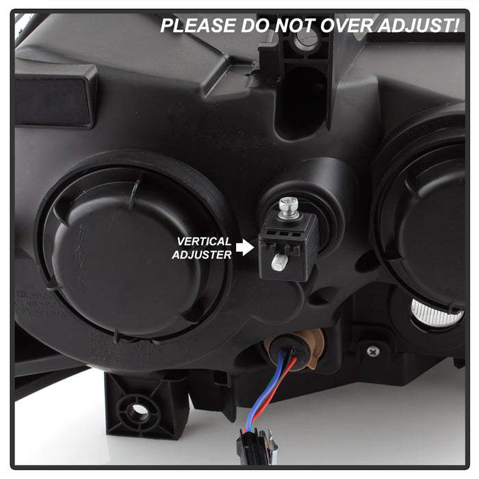 SPYDER xTune 11-14 Dodge Charger Halogen Headlights - Black (HD-JH-DCH11-AM-BK) 9037160