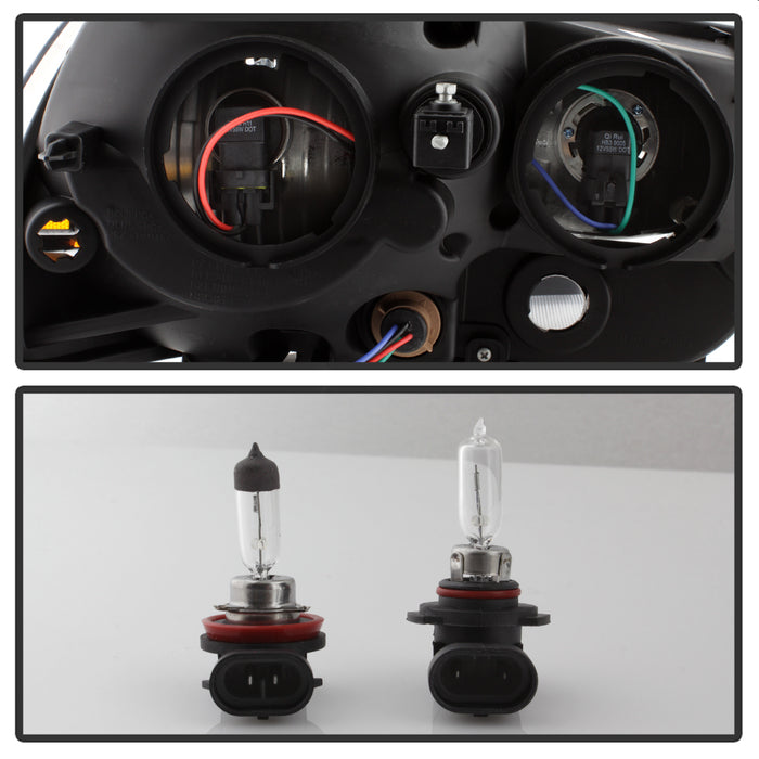 SPYDER xTune 11-14 Dodge Charger Halogen Headlights - Chrome (HD-JH-DCH11-AM-C) 9037184