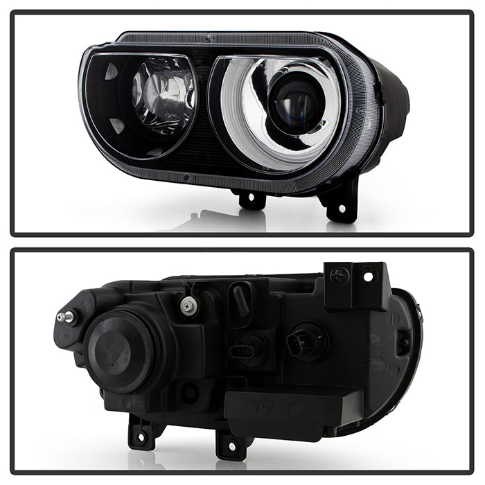 SPYDER Xtune Dodge Challenger 08-14 Xenon Hid Model Only Projector Headlamps Black HD-JH-DCHAL08-HID-BK 9027277