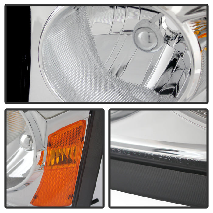 SPYDER Xtune Dodge Dakota 05-07 Crystal Headlights Chrome HD-JH-DDAK05-AM-C 9025334