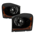 SPYDER Xtune Dodge Durango 04-05 OEM Headlamps Black Smoked HD-JH-DDU04-AM-BSM 9034282