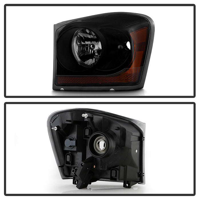 SPYDER Xtune Dodge Durango 04-05 OEM Headlamps Black Smoked HD-JH-DDU04-AM-BSM 9034282