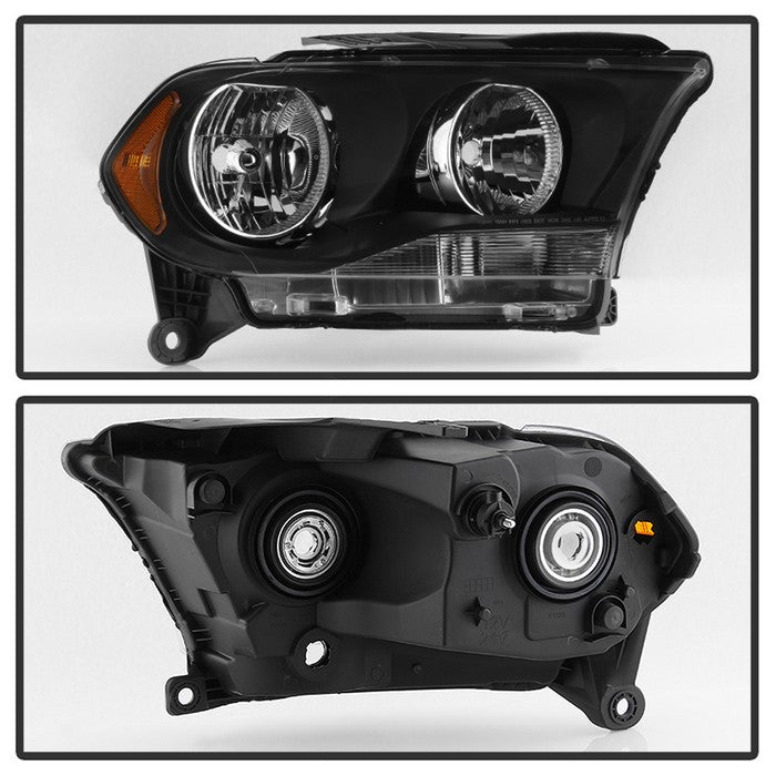 SPYDER xTune Dodge Durango 11-13 (Non-HID) OEM Style Headlamps - Black HD-JH-DDU11-AM-BK 9040016