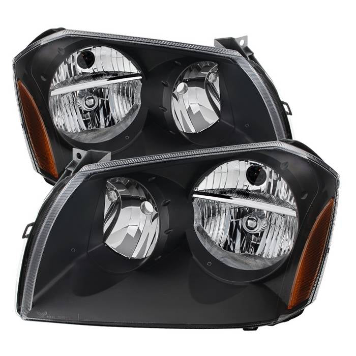 SPYDER Xtune Dodge Magnum 05-07 Crystal Headlights Black HD-JH-DMAG05-AM-BK 9024733