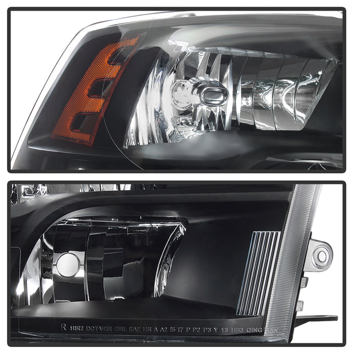 SPYDER xTune Dodge Ram 1500 09-17 (Non-LED) Halogen Only OEM Style Headlights - Black HD-JH-DR09-QU-BK 9040191