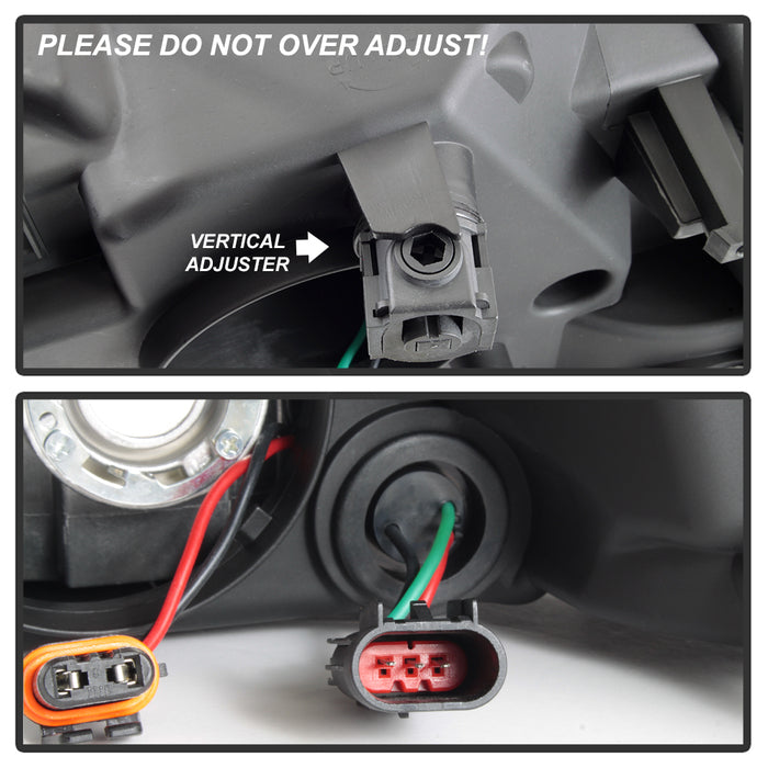 SPYDER xTune Dodge Ram 1500 09-17 (Non-LED) Halogen Only OEM Style Headlights - Black HD-JH-DR09-QU-BK 9040191