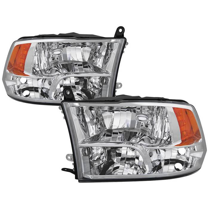 SPYDER xTune Dodge Ram 1500 09-17 (Non-LED) OEM Style Headlights - OEM Chrome HD-JH-DR09-QU-C 9040184