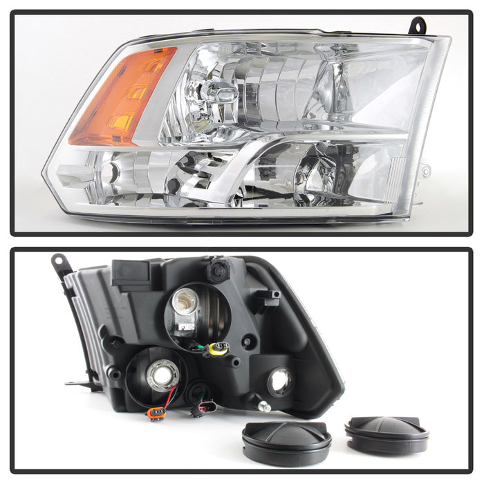 SPYDER xTune Dodge Ram 1500 09-17 (Non-LED) OEM Style Headlights - OEM Chrome HD-JH-DR09-QU-C 9040184