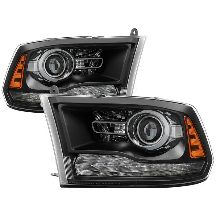 SPYDER xTune Dodge Ram 13-17 ( w/ Factory Projector LED) OEM Style Headlight - Black HD-JH-DR13-OE-BK 9040221