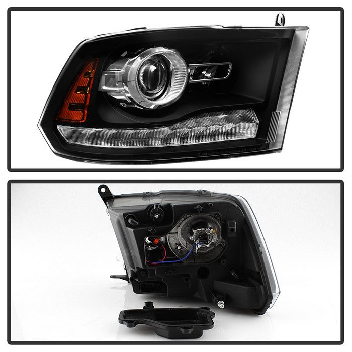 SPYDER xTune Dodge Ram 13-17 ( w/ Factory Projector LED) OEM Style Headlight - Black HD-JH-DR13-OE-BK 9040221