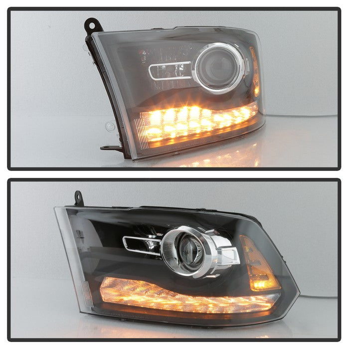 SPYDER xTune Dodge Ram 13-17 ( w/ Factory Projector LED) OEM Style Headlight - Black HD-JH-DR13-OE-BK 9040221